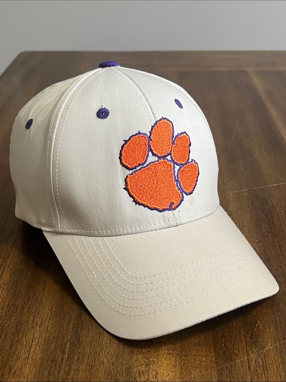 Clemson Tigers Orange Paw Adjustable Tan Cap Captivating Headgear